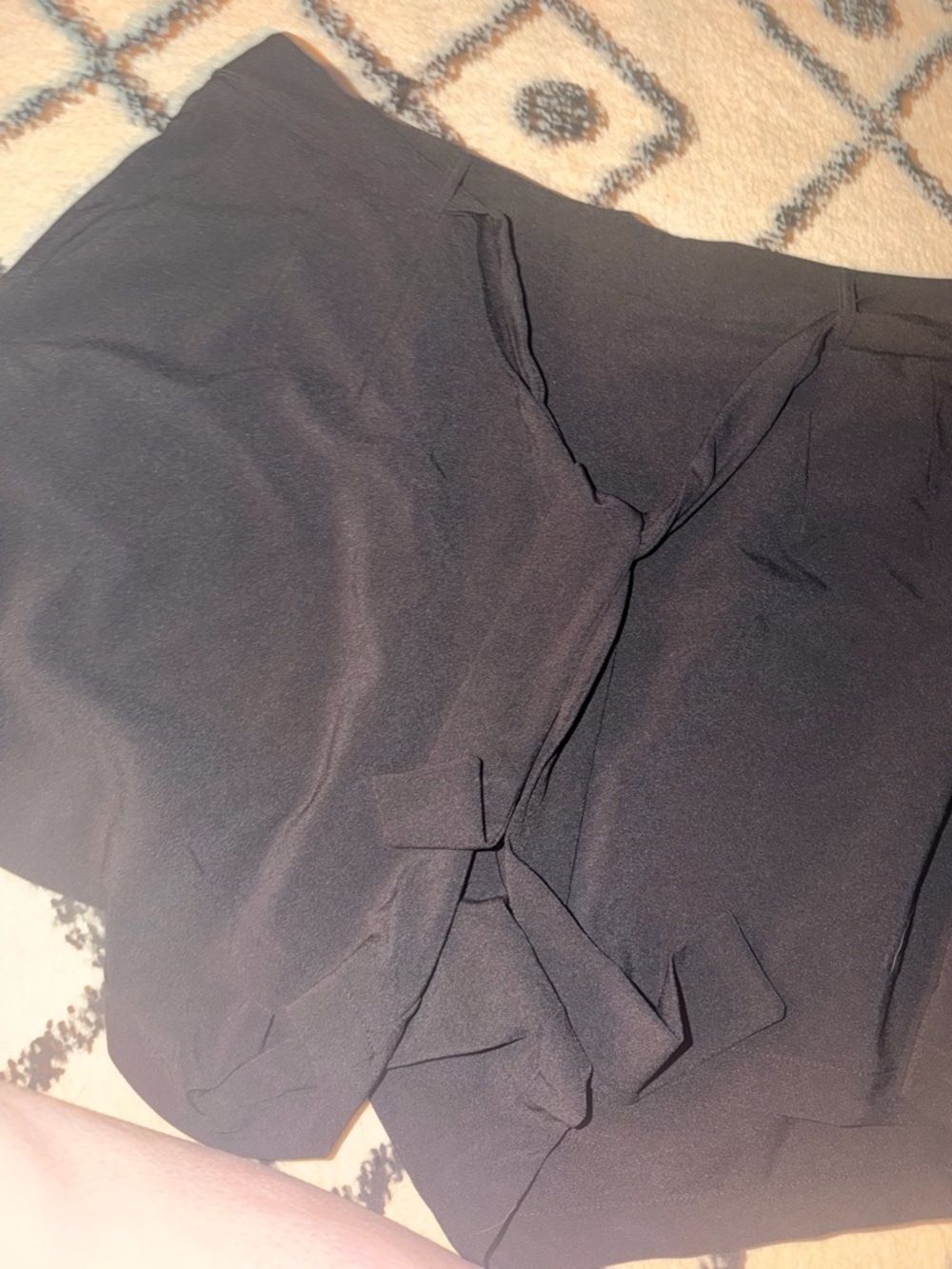 Black Flowing Shorts